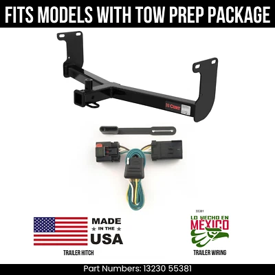 Enganche de remolque para Dodge Dakota 05-10 con cableado de 4 pines apto para remolque OE Curt 5K 2" Foto 1 de 3