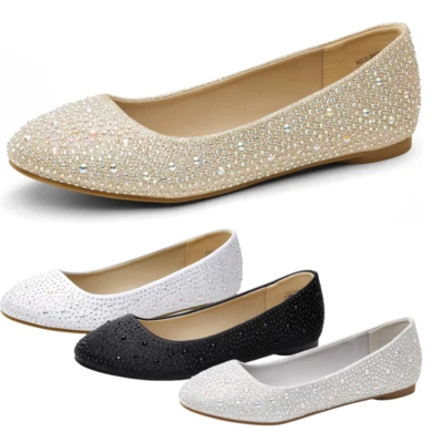 Women Ballet Flats Round Toe Slip On Comfortable Walking Flat Shoes - Изображение 1 из 2