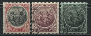 Barbados KGV 1916 4d to 1/ used - Picture 1 of 1
