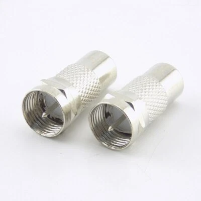 2/10pcs F Male Plug To RCA Female Jack TV Coaxial Cable F-type Adapter Connector - Image 1 of 4