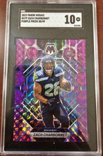 Zach Charbonnet Purple Mosaic Prizm 2023 Panini Mosaic /49 Seahawks SGC 10 GEM