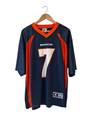 Camiseta deportiva vintage Starter John Elway Denver Broncos para hombre grande azul marino años 90 Foto 1 de 3