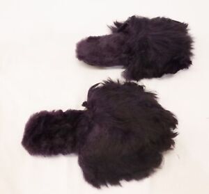 Ariana Bohling Women's Suri Alpaca Fur Slide Slippers LV5 Plum Medium (7-8)