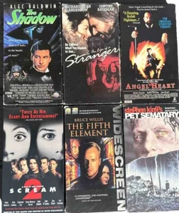 Lot of 6 Horror VHS Vtg Pet Cemetery Scream 2 The Fifth Element Etc - Picture 1 of 1