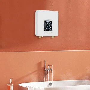 Instant Electric Water Heater LED Display Water Heater W/Remote Control Bathroom - Picture 1 of 16