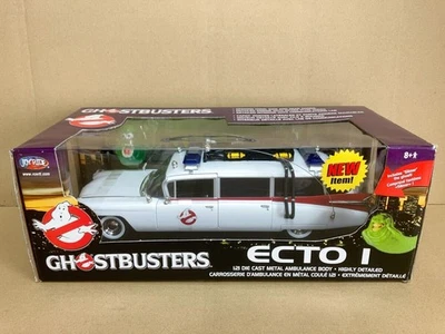 1/18 Ghostbusters ECTO1 Cadillac JOYRIDE Diecast Car ERTL - Image 1 of 4