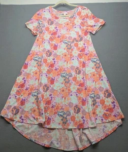 LuLaRoe Carly Dress XS Multicolor Floral Pattern Excellent Pre Owned Fit Sz 2-4 - Picture 1 of 5