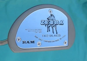 ZEBRA Ram Golf Club Putter "Face Balanced" W/Black White Headcover  M/R/ Handed - Picture 1 of 14