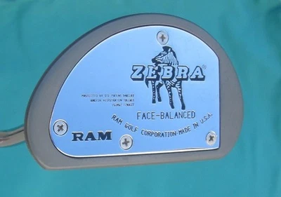 ZEBRA Ram Golf Club Putter "Face Balanced" W/Black White Headcover  M/R/ Handed - Image 1 of 4