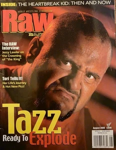 WWF RAW Magazine August 2000     Tazz  *Has Poster*           C - Imagen 1 de 16