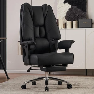 EXCEBET Big and Tall Office Chair 400Lbs Wide Seat, Leather High Back Executi... - Picture 1 of 12