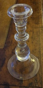 Steuben Art Glass Teardrop Candlestick 10" - Picture 1 of 6