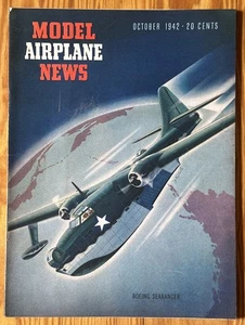 Vintage Original MODEL AIRPLANE NEWS Aviation Magazine October 1942 - Picture 1 of 13