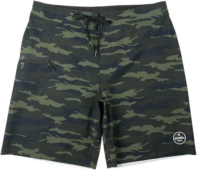 Pantalones Cortos HYBIRD Camuflados XCEL INFINITI Para Hombre - Oliva/Camuflaje - Talla 34 - Nuevos con Etiquetas - ÚLTIMOS Foto 1 de 4