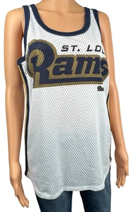 G-III St. Louis Rams Womens XL Jersey Tank Top Los Angeles LA NFL Fanwear New - Picture 1 of 7