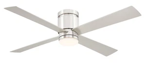 Fanimation Kwartet 52" LED Indoor Ceiling Fan in Brushed Nickel with Opal - Picture 1 of 1