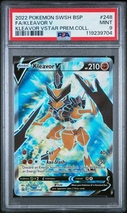 2022 Pokemon Sword & Shield - KLEAVOR V - VStar Premium Full Art Promo PSA 9 - Picture 1 of 2