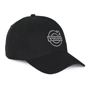 VOLVO New Black Heavy Printed Cotton Baseball Cap hat - Picture 1 of 8