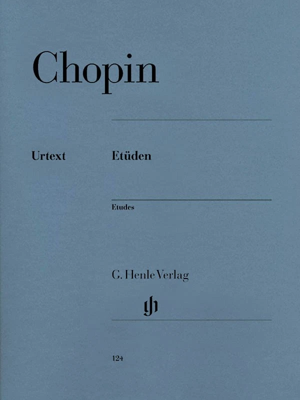 Chopin Etudes for Piano Solo Henle Urtext Edition Advanced Sheet Music Book - Image 1 of 1