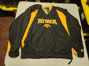 Chaqueta Pullover Vintage NCAA Iowa Hawkeyes Para Hombre Grande (L) Starter - Imagen 1 de 9