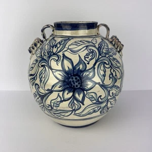 Vtg Gorky Gonzales Vase Mexico Majolica 10in z3q - Picture 1 of 22