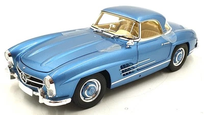 Minichamps 1/18 Scale 180 039042 Mercedes-Benz 300 SL Roadster W198 Met Blue - Image 1 of 4
