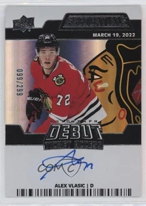 2024-25 UD Credentials Update Debut Ticket Access 99/299 Alex Vlasic Auto - Picture 1 of 3