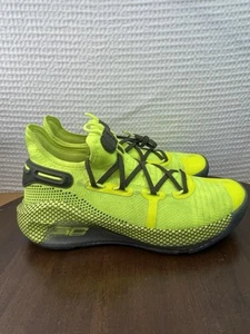 Under Armour Curry 6 “Coy Fish” Neon Basketball Shoes 3020612-302 Men’s Size 8 - Picture 1 of 12