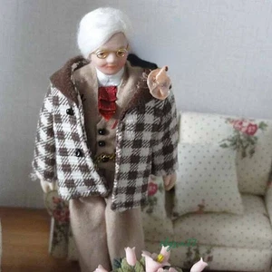 1:12 Scale Dollhouse Miniature Vintage Ceramic Grandpa Victorian Decor - Picture 1 of 2
