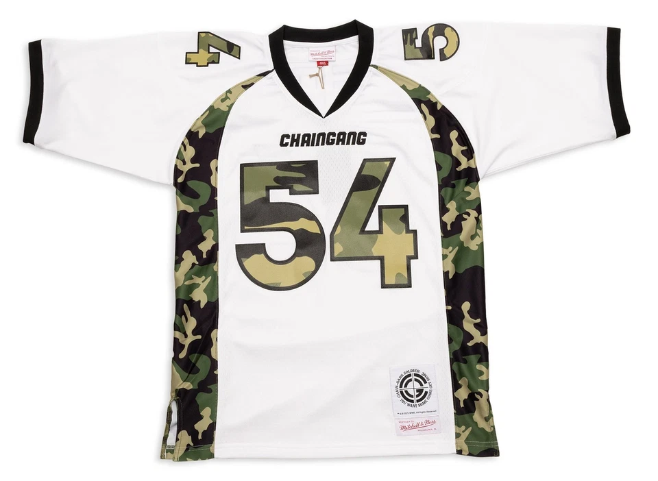 Camiseta deportiva WWE Mitchell & Ness John Cena Football Legacy Chain Gang Camuflada Talla XL Foto 1 de 4