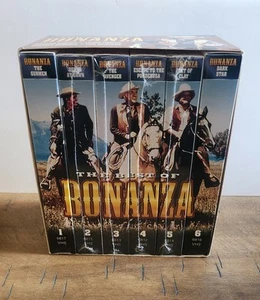 Bonanza The Best Of 6 VHS Box Set, 1 & 6 Are Open. 2-5 Are Sealed See Photos - Picture 1 of 5