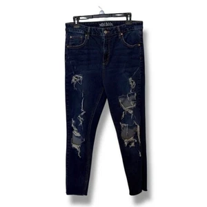 Wild Fable High Rise Skinny Distressed blau abgeschnittene Jeans Größe 12 - Bild 1 von 8