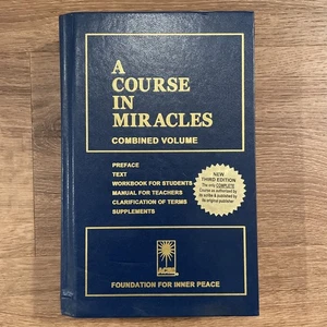A Course in Miracles: Combined Volume - hardcover Foundation for Inner Peace - Foto 1 di 4