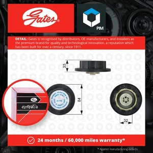 2x Radiator Caps fits MERCEDES ML270 W163 2.7D 99 to 05 OM612.963 Gates New - Picture 1 of 2