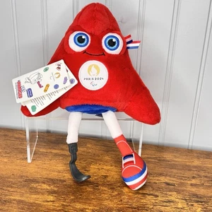 Paris 2024 Paralympics Logo Phryges Mascot 12” Official Plush Toy Rare Olympics - Picture 1 of 11