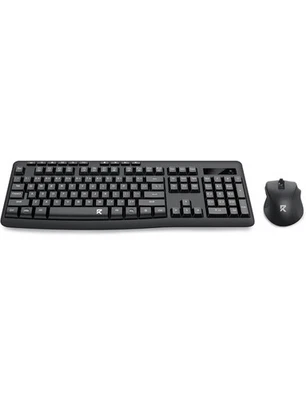 Wireless Keyboard and Mouse Combo, Full-Sized 2.4GHz Computer Keyboard - Image 1 of 4
