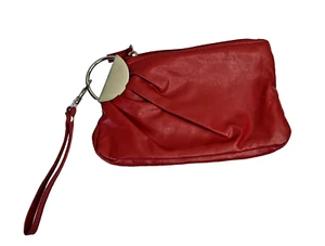 LuLu NYC Red Clutch Purse Wallet Wristlet Vintage - Picture 1 of 6