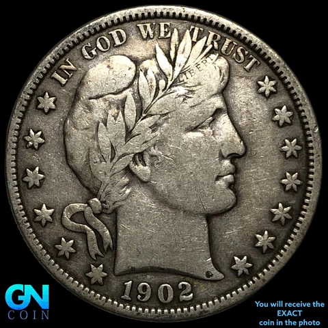 1902 P Barber Half Dollar  #E2495 Cover