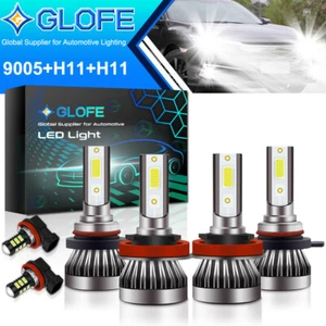 For Jeep Compass 14-2017 2018 2019 2020 6X Combo LED Headlight + Fog Light Bulbs - Picture 1 of 8