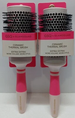 Lot of 2 GSQ by GLAMSQUAD Ceramic Thermal Brush Extra More Volume & More Style - Image 1 of 2