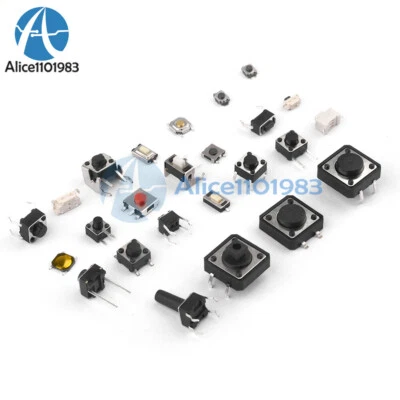 250 piezas 25*10 tipos de interruptor de luz microtáctil interruptor con bolsa impermeable #F23 - Imagen 1 de 4