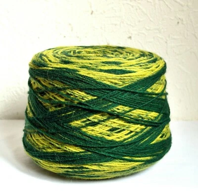 Italian merino wool yarns, 2.2 lb cone / 1000 grams - Image 1 of 3