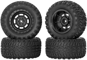 12mm Hex RC Wheels and Tires for 1/14 Hyper Go H14BM 1/16 Traxxas Erevo Tires... - Picture 1 of 1