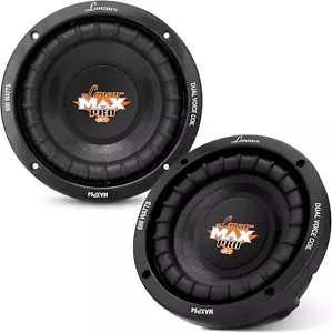 Lanzar 6.5” Car Subwoofer Speaker - Black Non-Pressed Paper Cone, Aluminum Voice - Picture 1 of 8