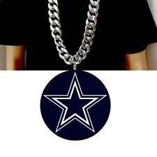True Fans Dallas Cowboys 1/20 CT. T.W. Diamond Vertical Football Necklace  in Sterling Silver