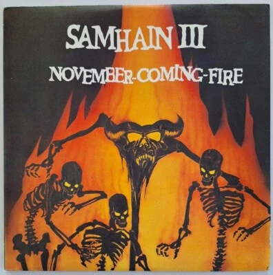 Samhain / November Coming Fire 1988 US Repress LP Plan 9 Records PL9 07 DANZIG - Image 1 of 4