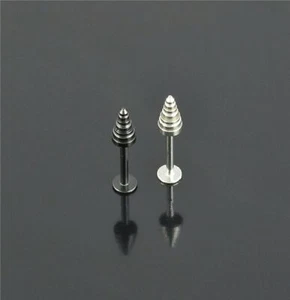 Labret Monore Barbell Dumbbell Anodized Rook Tragus Helix Ear Piercing Bar 16g - Picture 1 of 5