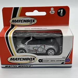 Vintage Matchbox Superfast VW Volkswagen Concept 1 Beetle Convertible #1/75 NEW - Picture 1 of 9