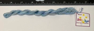 Dinky Dyes # 11 Coral Sea 100% Silk Embroidery Thread 8 Mtrs Cross Stitch - Image 1 of 3