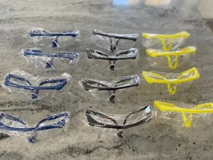 12 Pair Safety Goggles Over Glasses Lab Work Eye Protective Eyewear Clear Lens - Picture 1 of 3